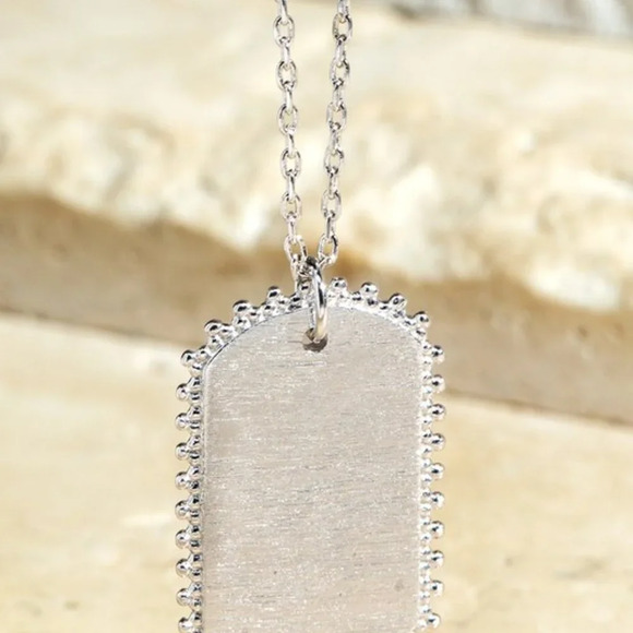 Dog Tag Pendant Necklace - Picture 3 of 3